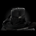 MBB 03 M Black Leather Crossbody Bag