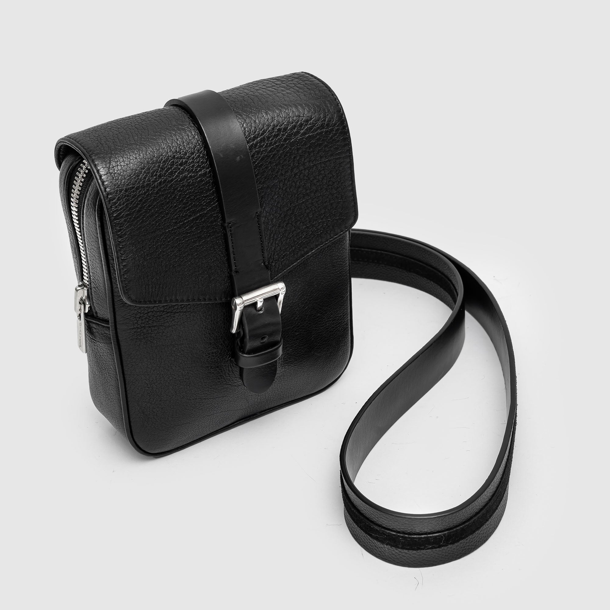 MBB 03 M Black Leather Crossbody Bag
