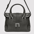 WBG 02 W Grey Leather Bag