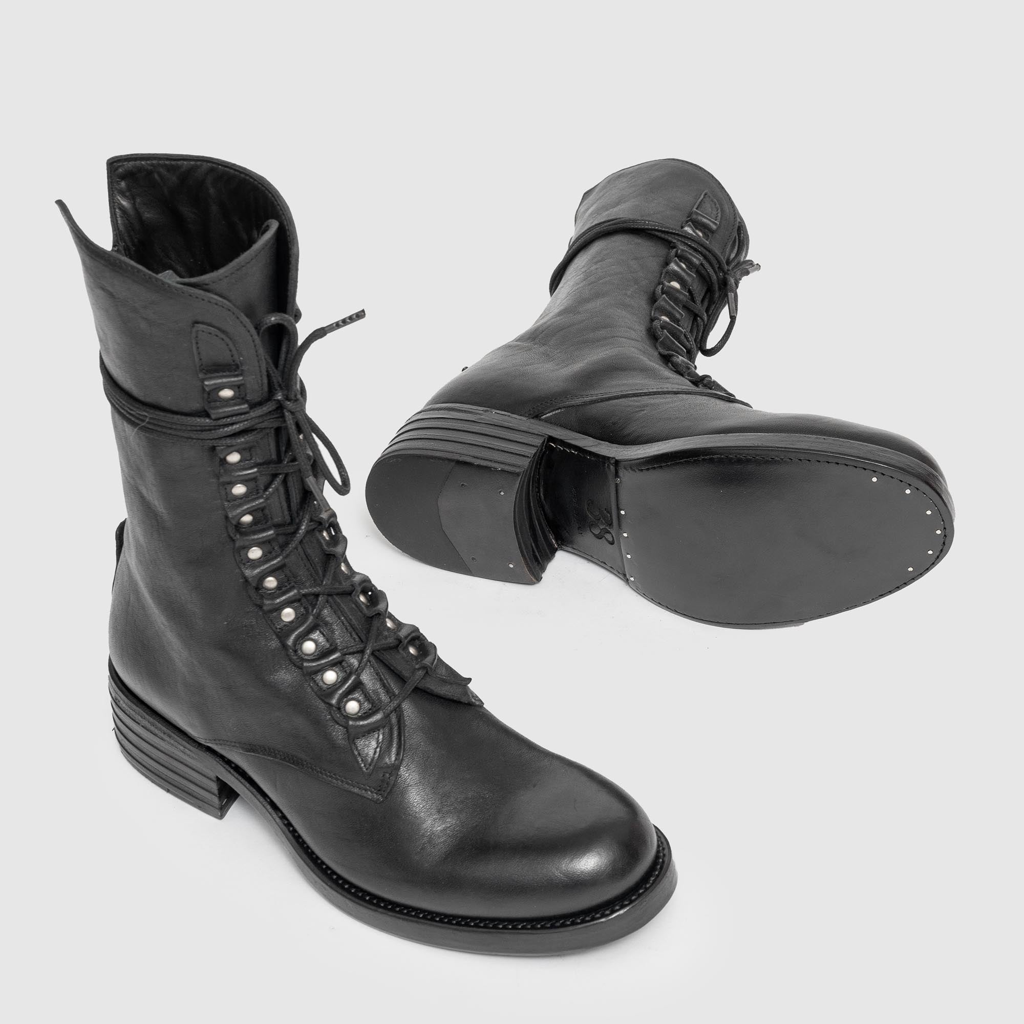 BDLZ 08 W Black Leather Boot