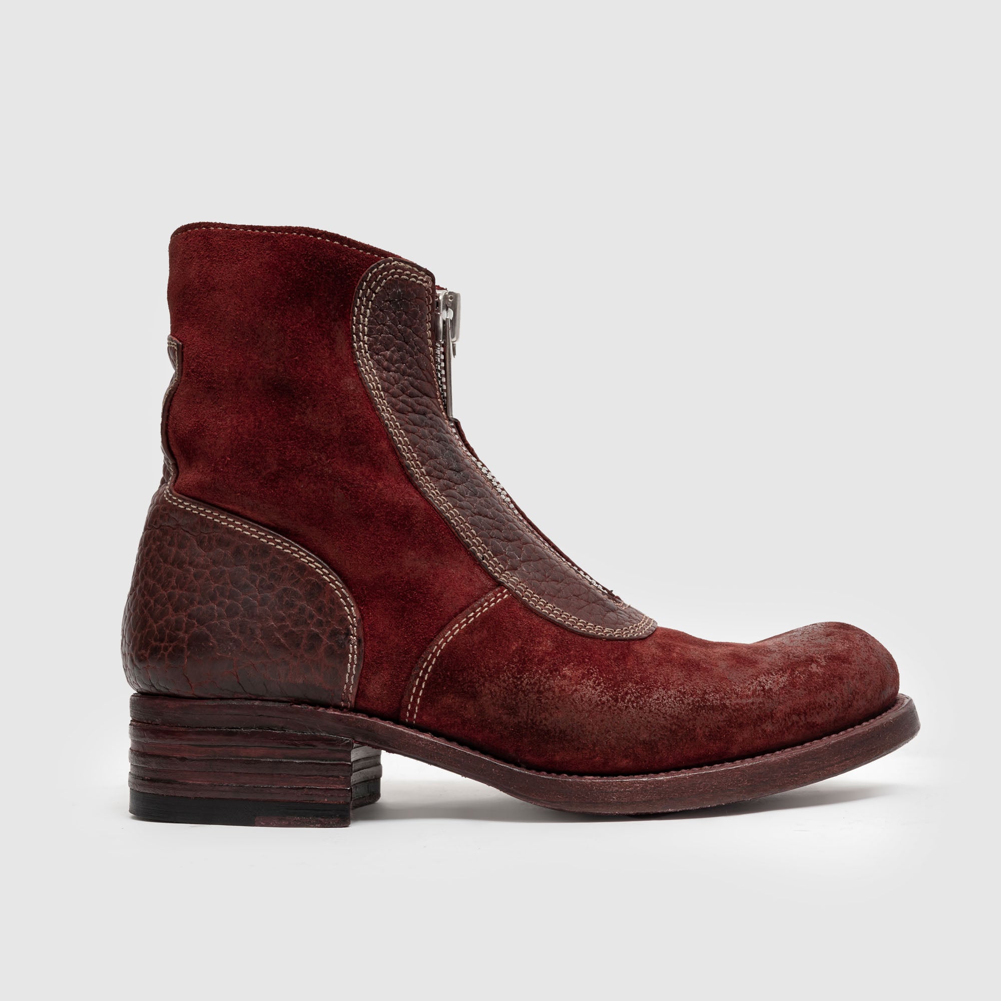 BCFZ 01 W SB Burgundy Suede Boot