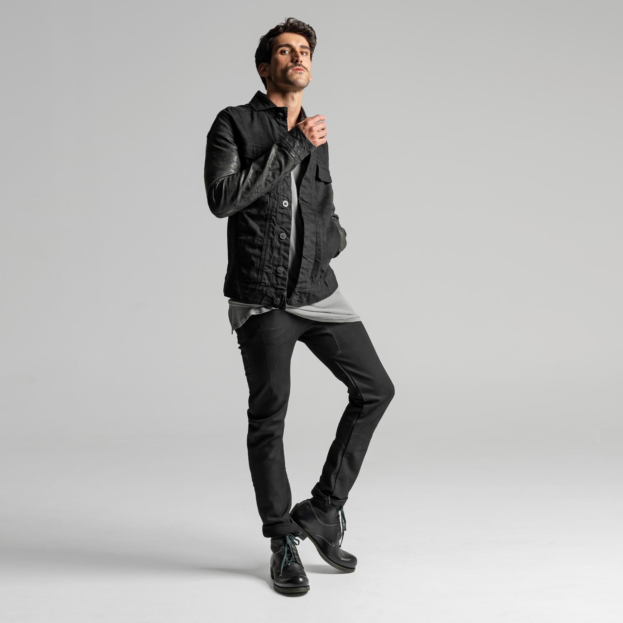BCLZ 03 M WS Black Leather Boot