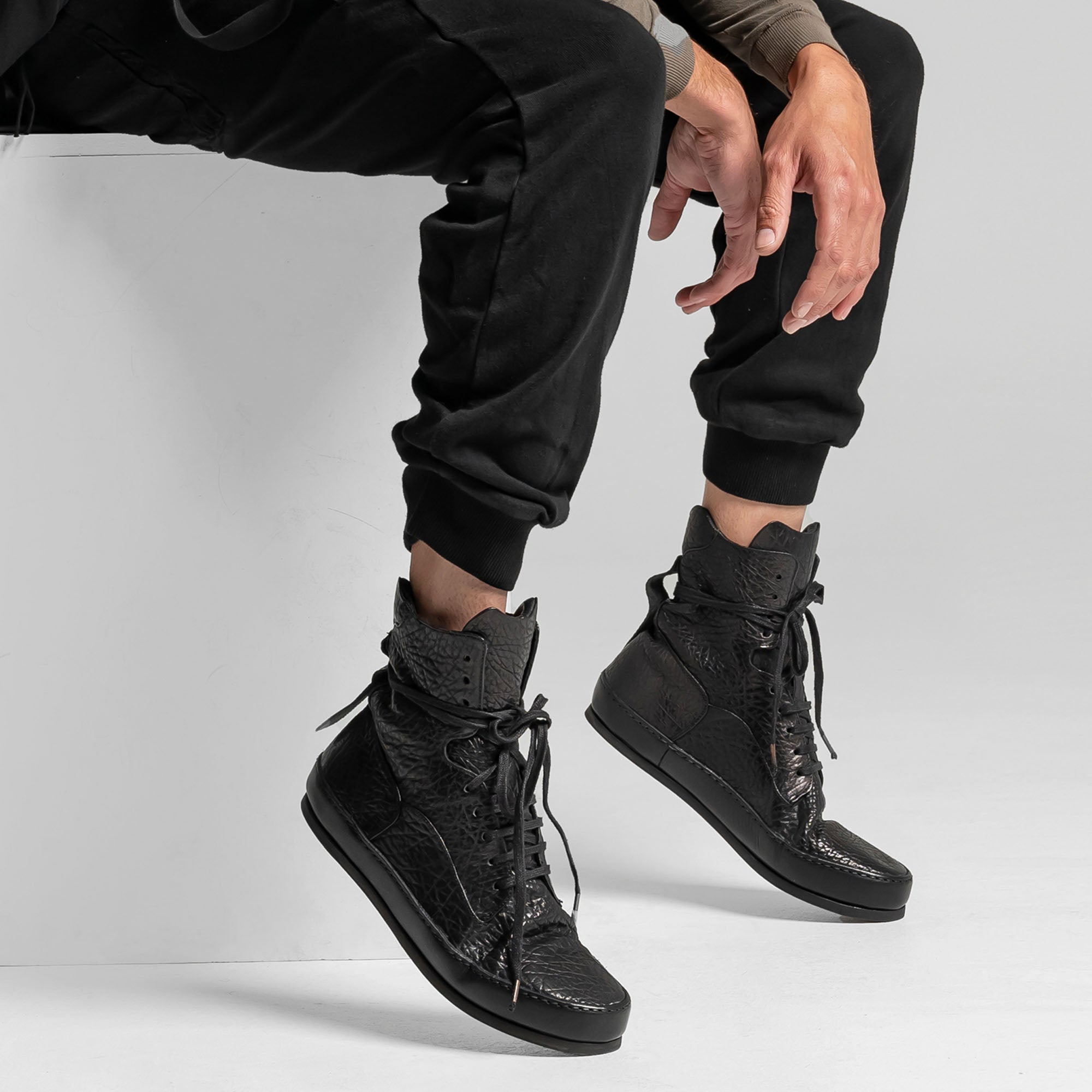 SHH 04 F/G M Black Leather Sneaker