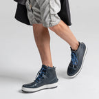 SHM 02 M Indigo Leather Sneaker