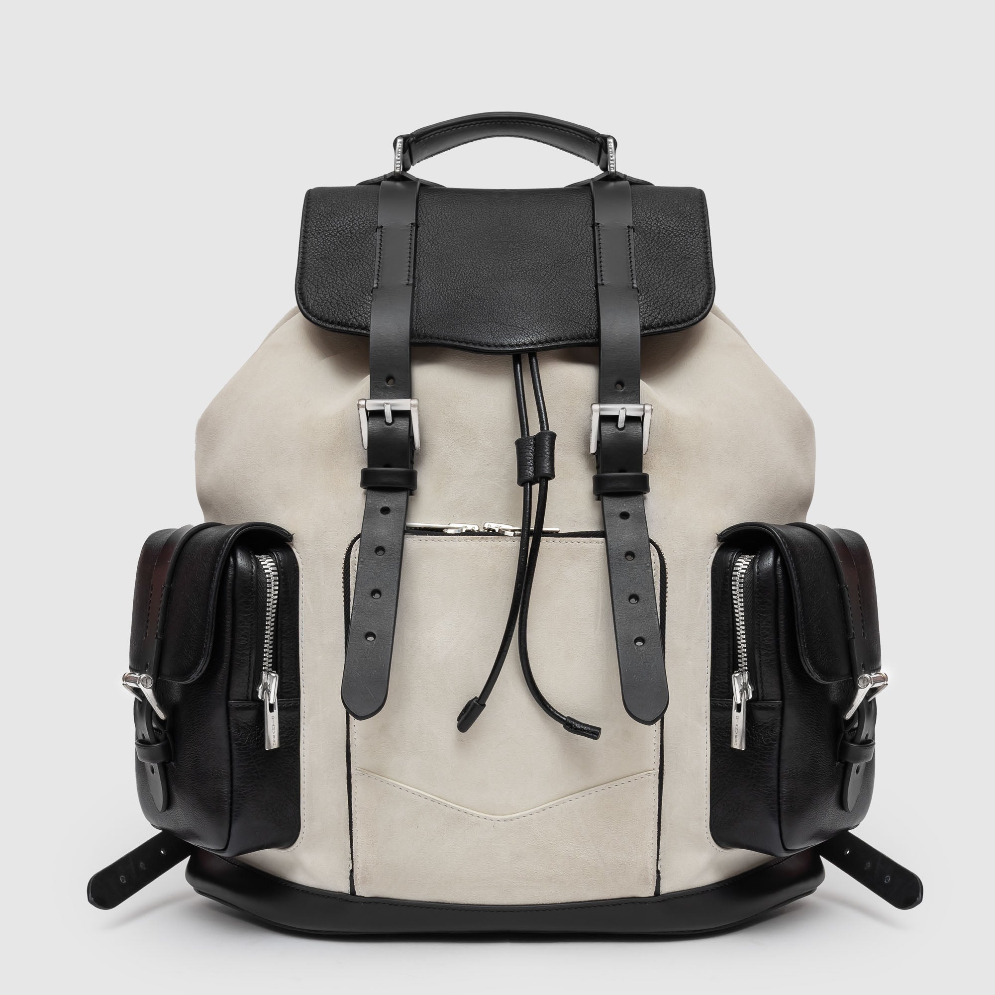 BPW 01 S/B M White Leather Backpack