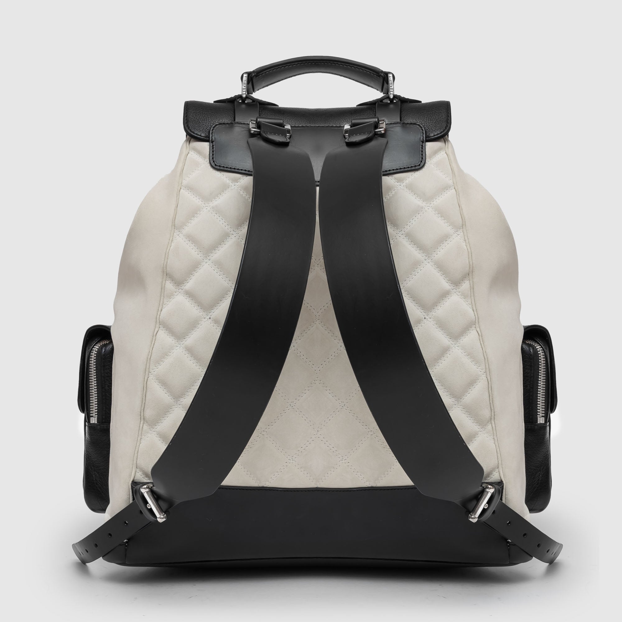 BPW 01 S/B M White Leather Backpack