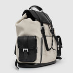 BPW 01 S/B M White Leather Backpack