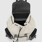 BPW 01 S/B M White Leather Backpack