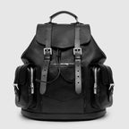 BPB 01 M Black Leather Backpack