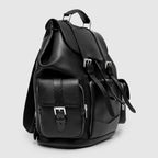 BPB 01 M Black Leather Backpack