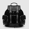 BPB 01 S/B M Black Leather Backpack