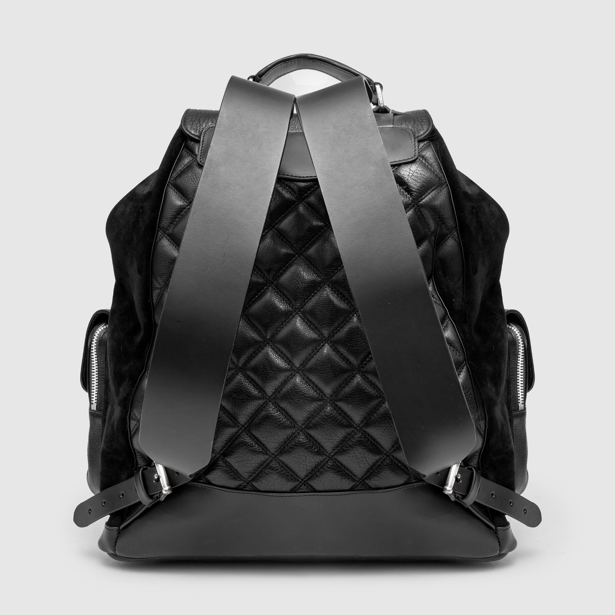 BPB 01 S/B M Black Leather Backpack