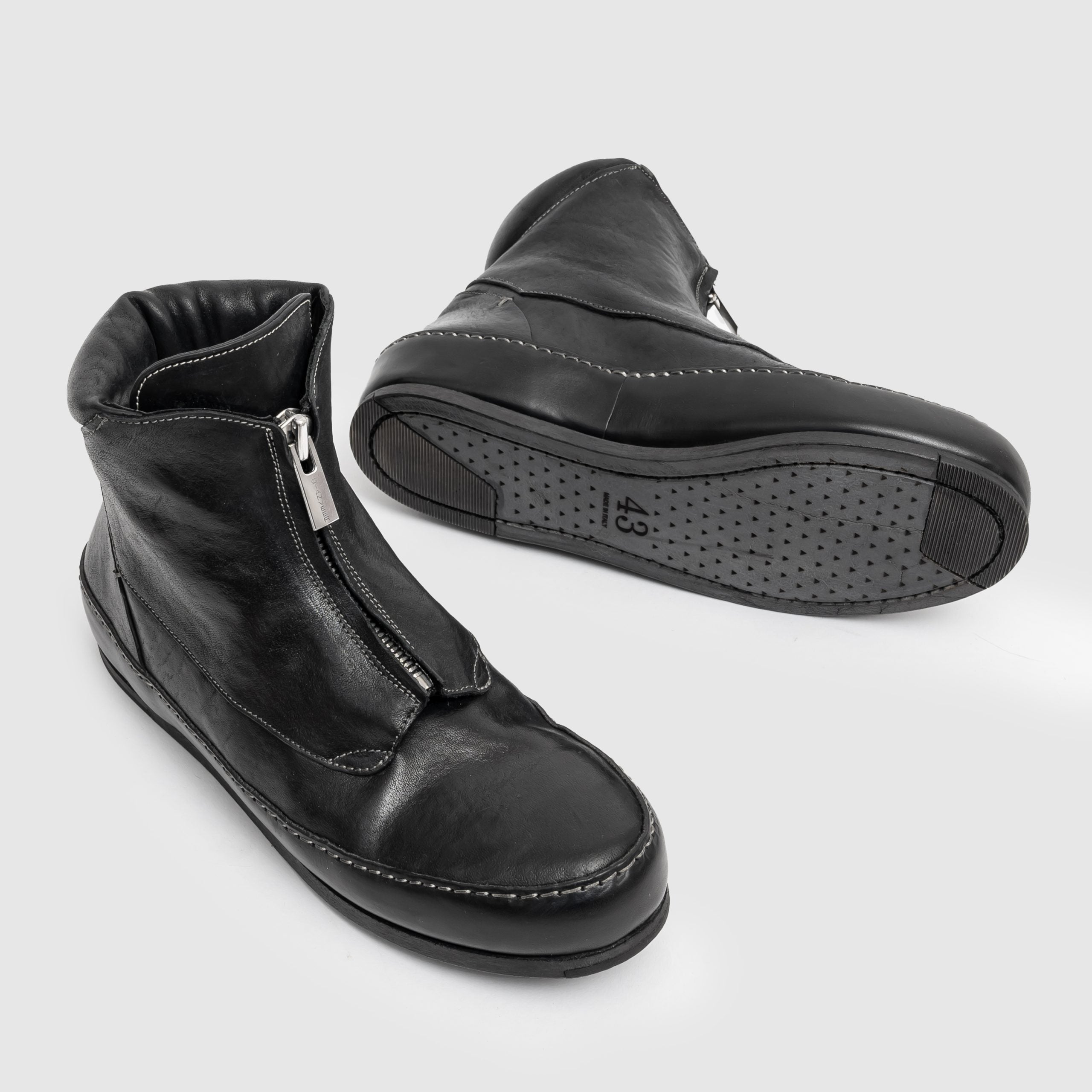 SFZ 06 M Black Leather Sneaker