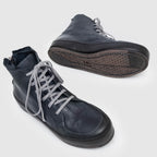 SHM 02 M Blue Leather Sneaker