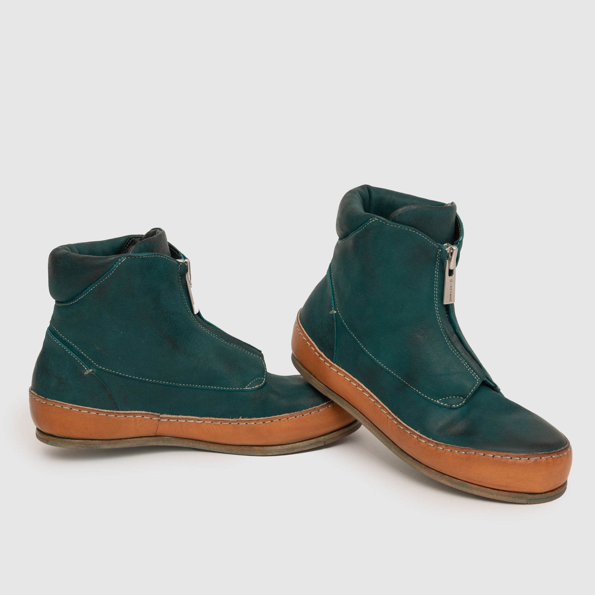 SFZ 06 W Turquoise Leather Sneaker