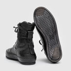 SHH 04 W Black Leather Sneaker