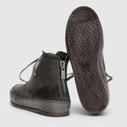SHM 02 W Grey Leather Sneaker