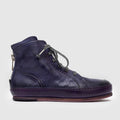 SHM 02 W Purple Leather Sneaker