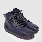 SHM 02 W Purple Leather Sneaker