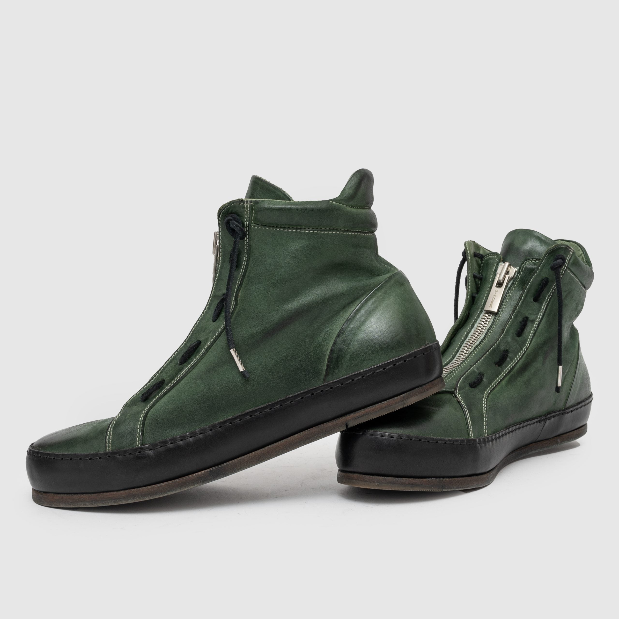 SHZ 03 M Green Suede Sneaker
