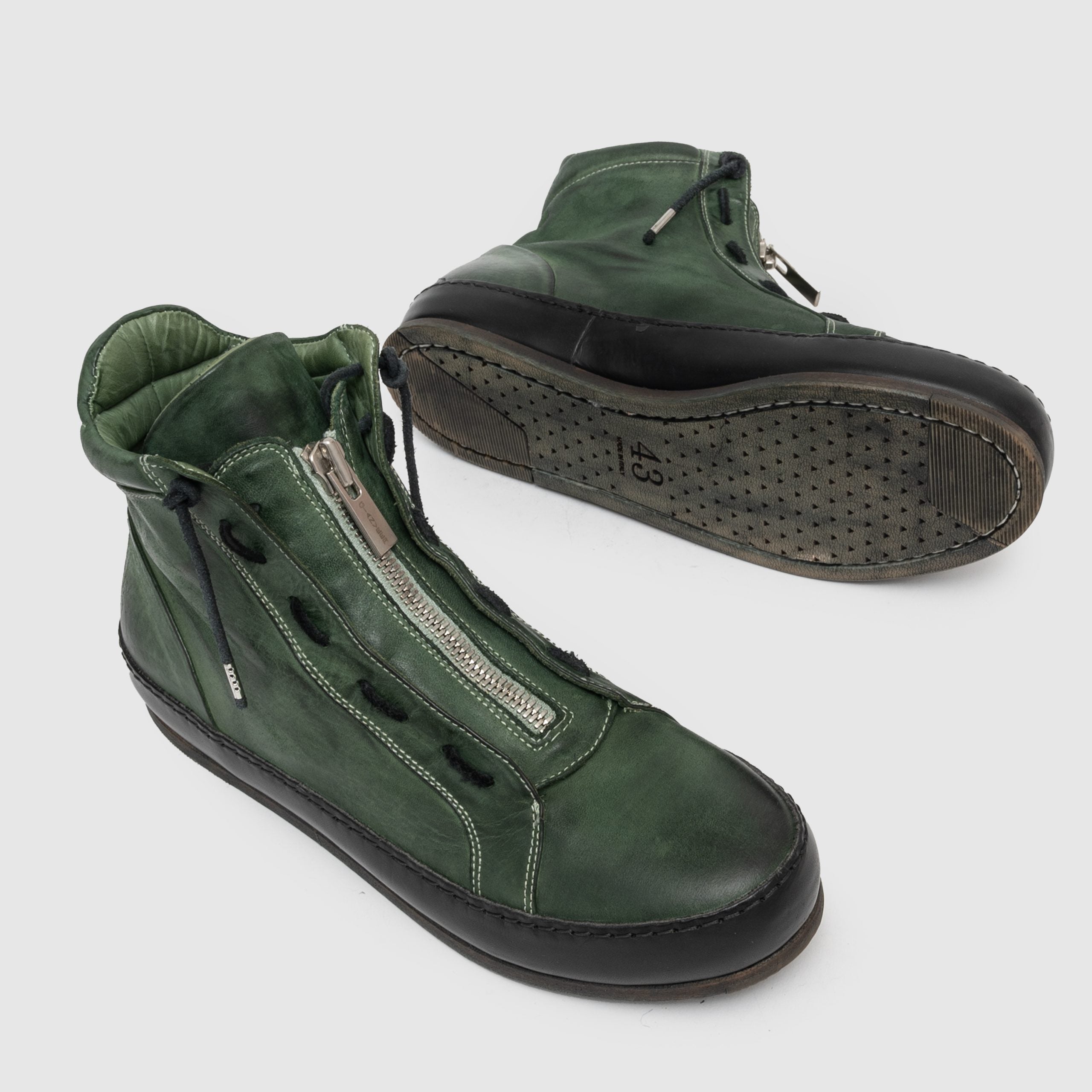 SHZ 03 M Green Suede Sneaker
