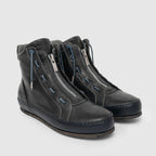 SHZ 03 M Charcoal Leather Sneaker