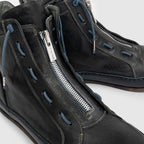 SHZ 03 M Charcoal Leather Sneaker