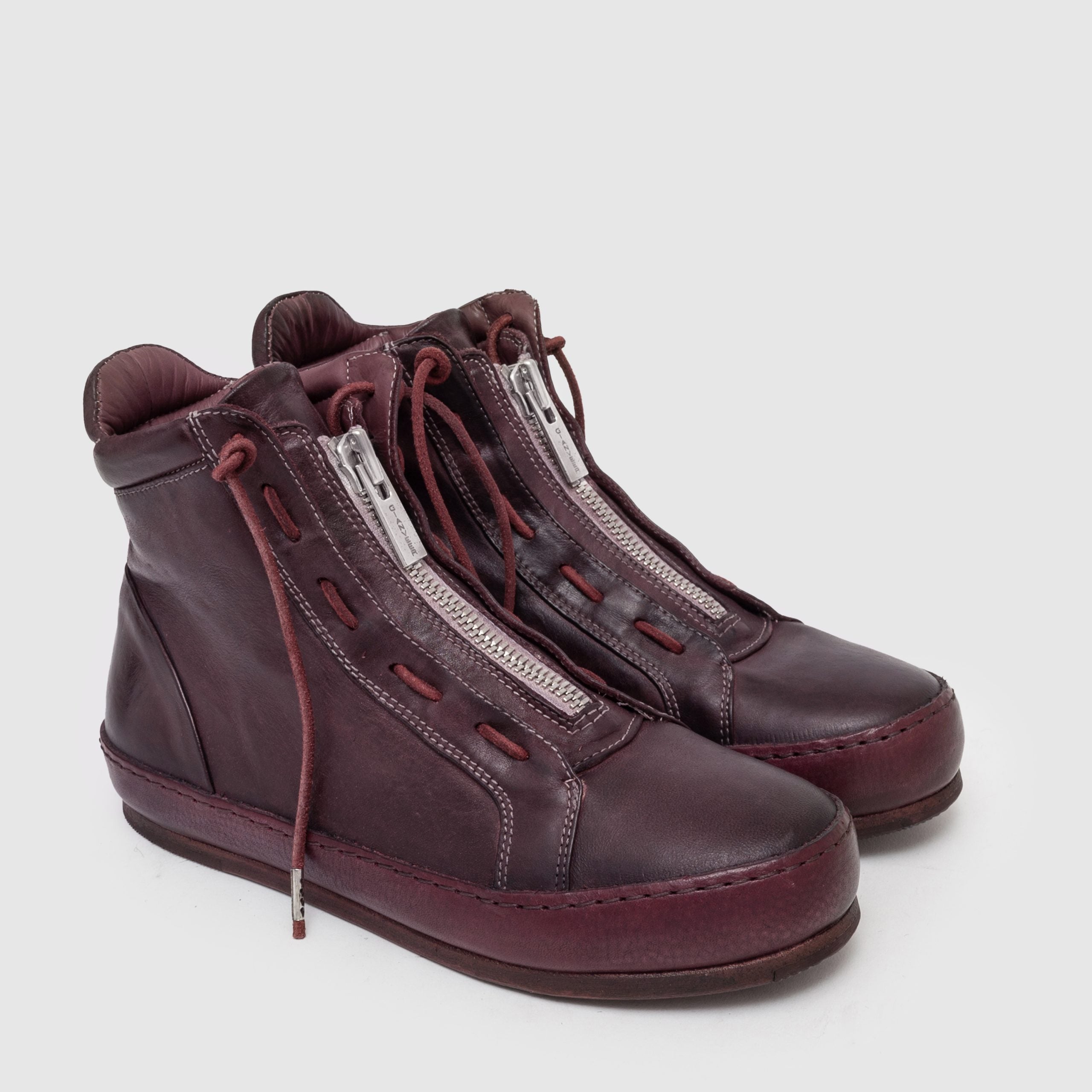 SHZ 03 W Burgundy Suede Sneaker