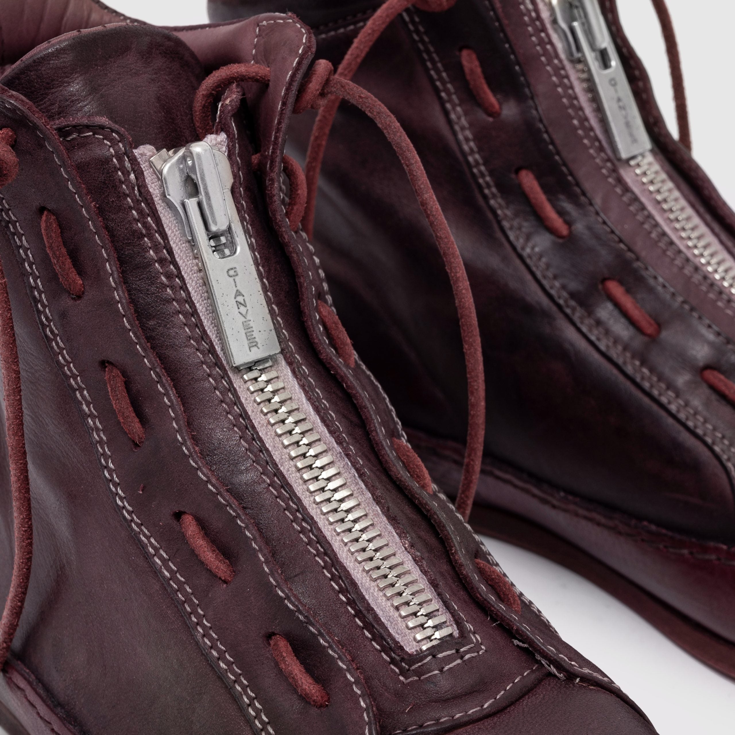 SHZ 03 W Burgundy Suede Sneaker