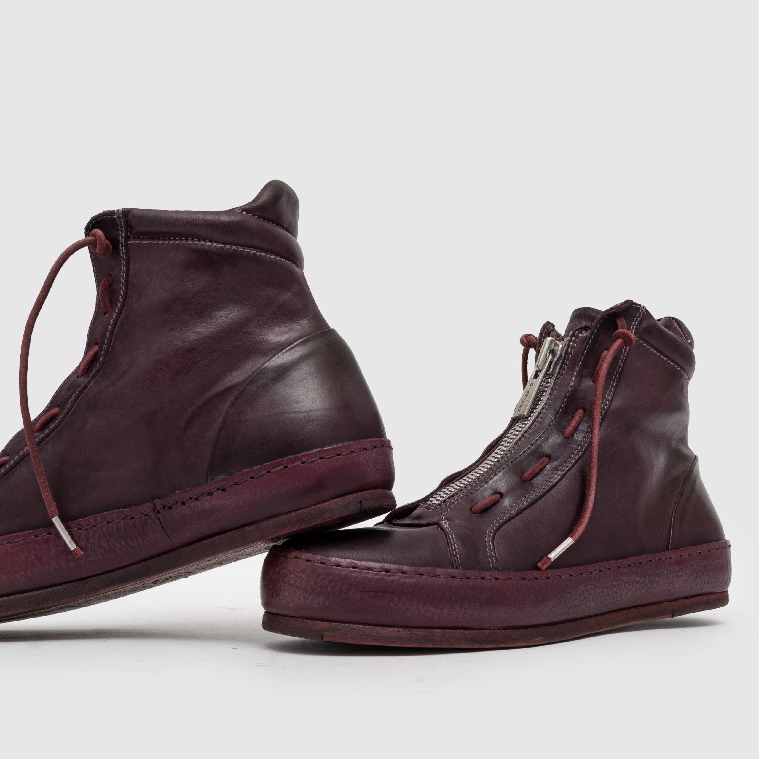 SHZ 03 W Burgundy Suede Sneaker