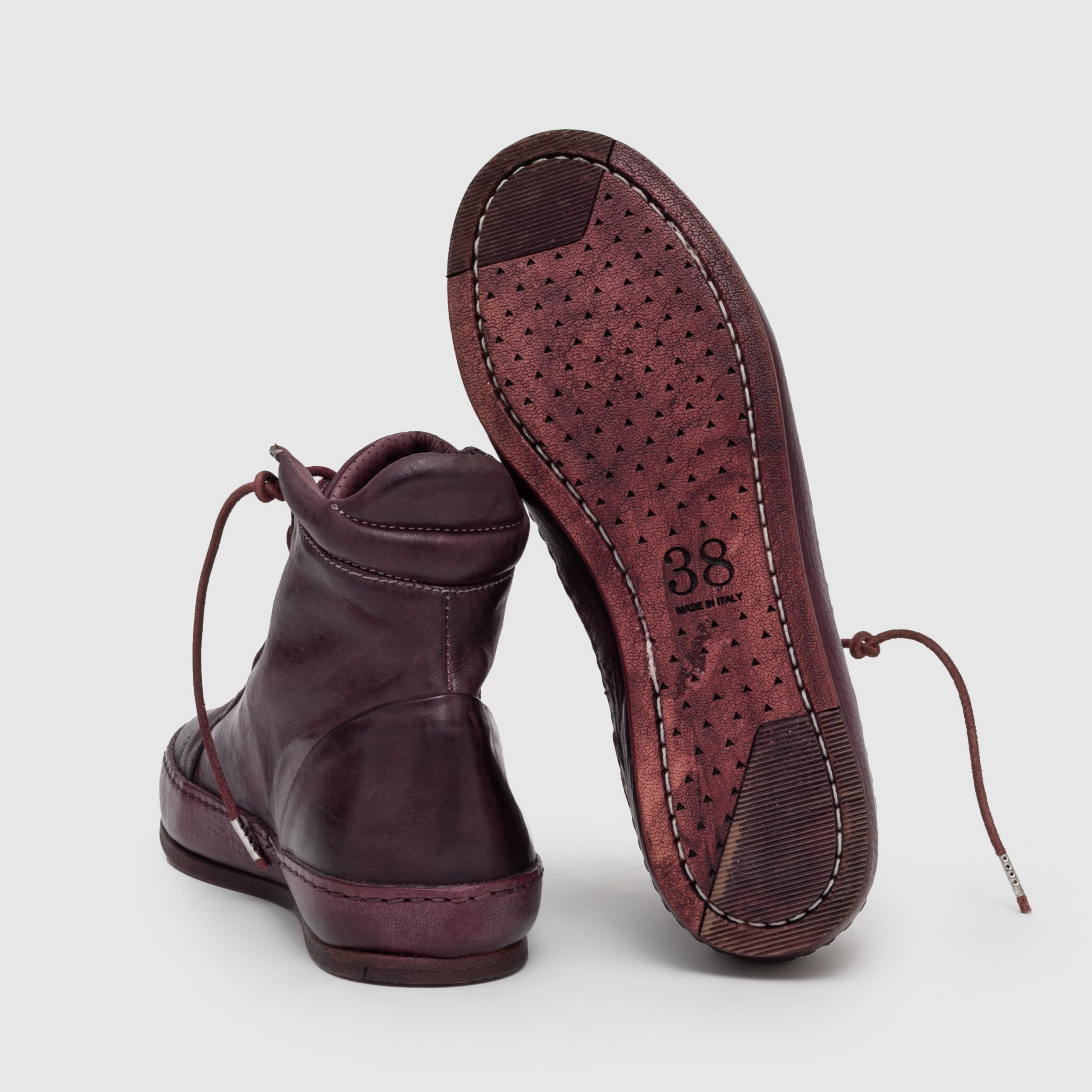 SHZ 03 W Burgundy Suede Sneaker