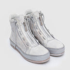 SHZ 03 W White Leather Sneaker