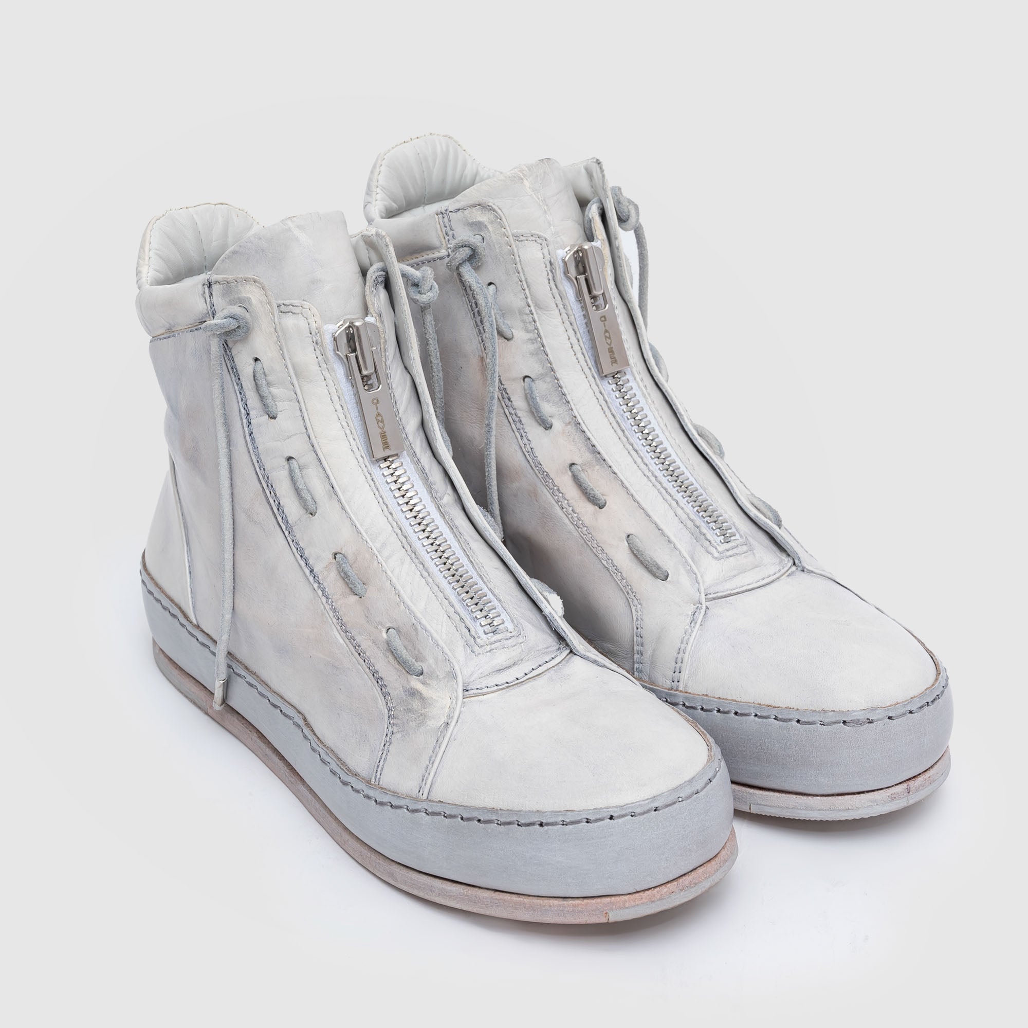 SHZ 03 W White Leather Sneaker