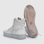 SHZ 03 W White Leather Sneaker