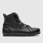 SHZ 03 W Black Leather Sneaker