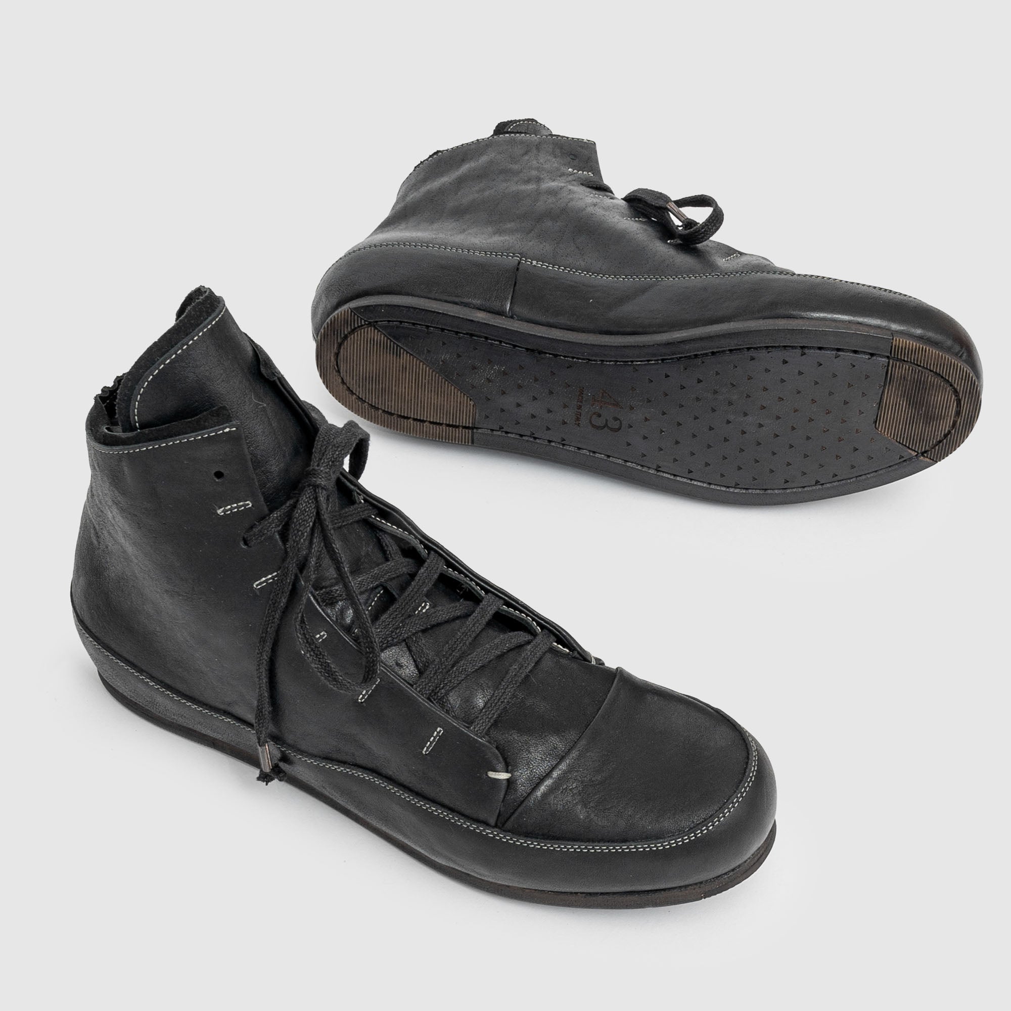 SKM 05 M Black Leather Sneaker