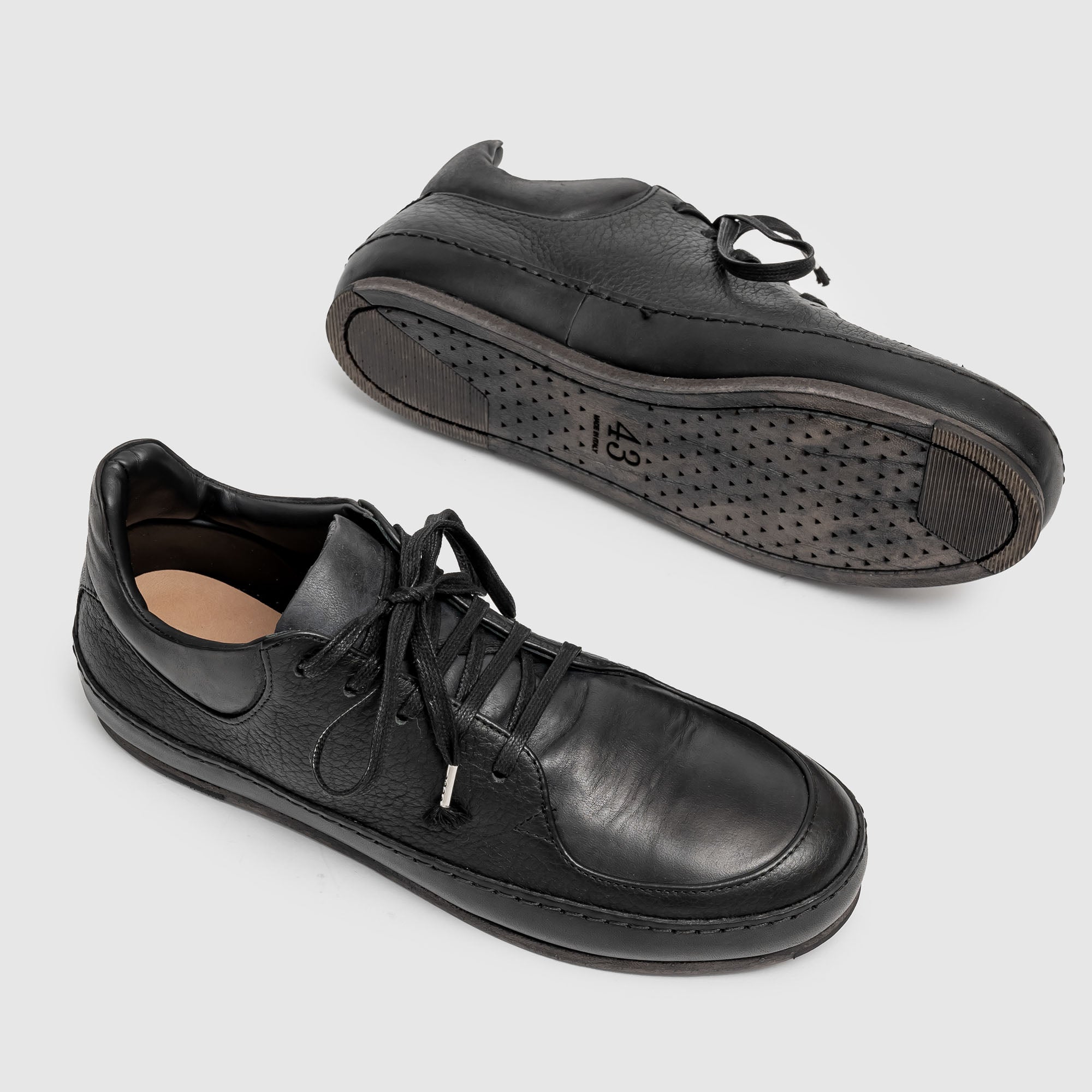 SHL 01 M Black Leather Sneaker