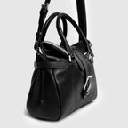 WBB 02 W Women's Black Leather Bag