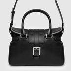 WBB 02 W Women's Black Leather Bag