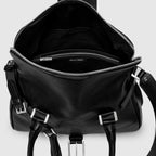 WBB 02 W Women's Black Leather Bag