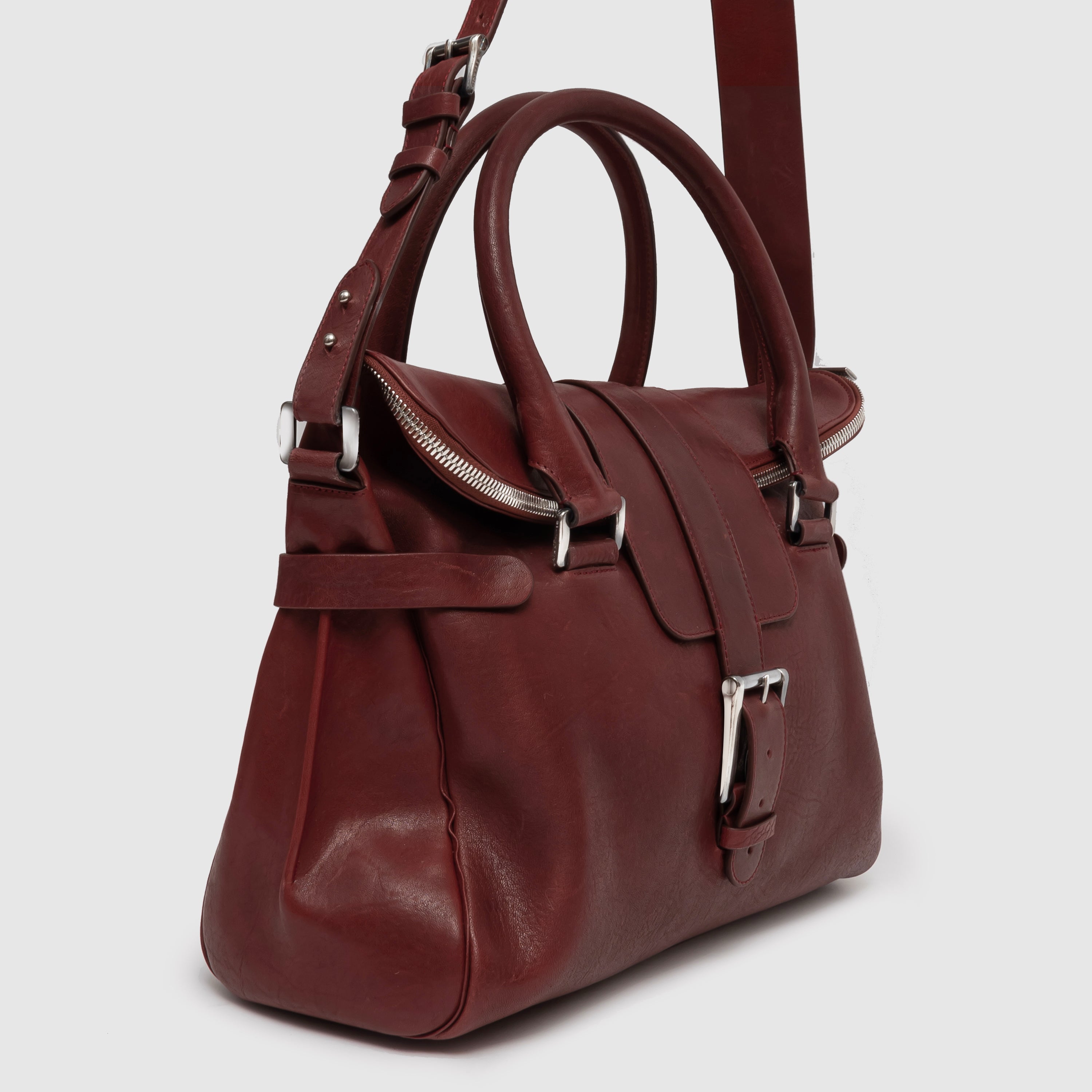 WBR 02 W Red Leather Bag