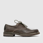 SHCD 01 M Green Leather Derby Shoe